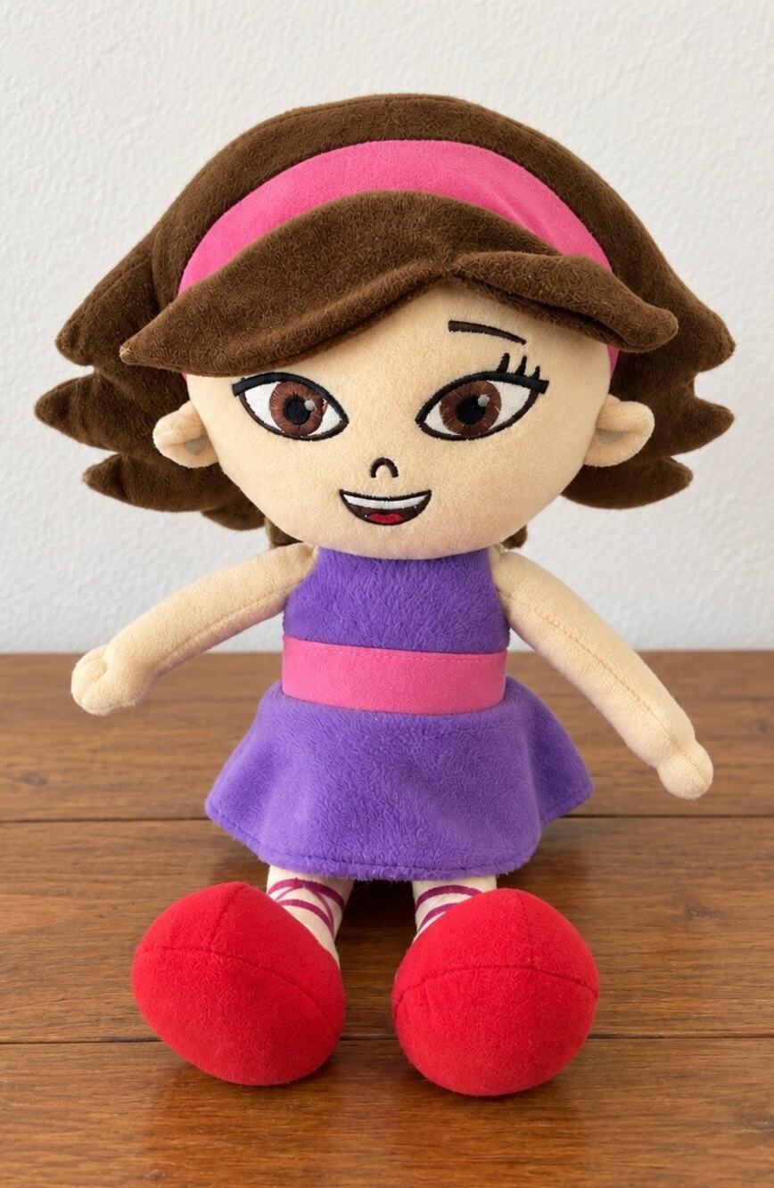 Disney Little Einsteins June 16” Plush Doll Purple Dress Red Ballet Shoes